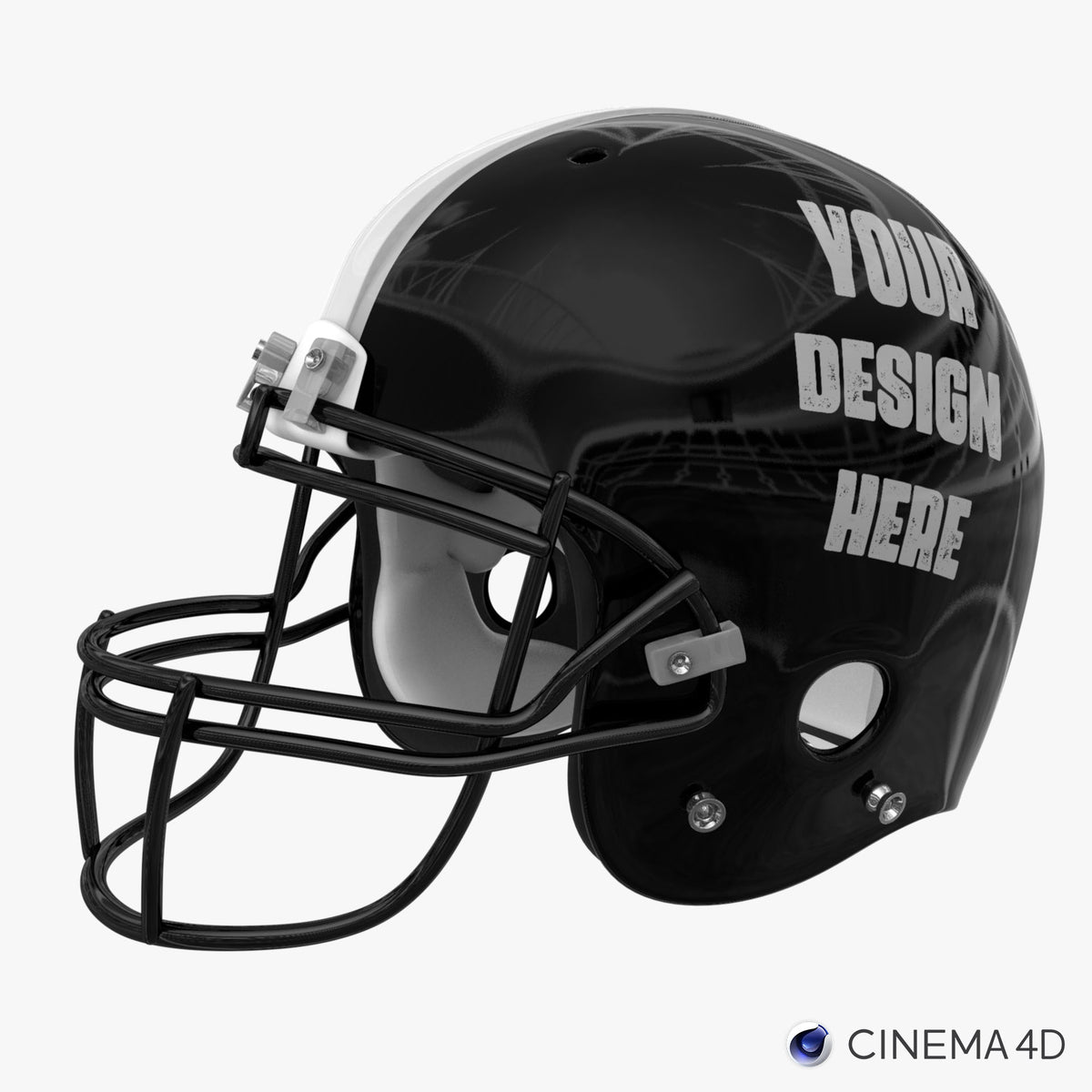 Football Helmet 3D Model