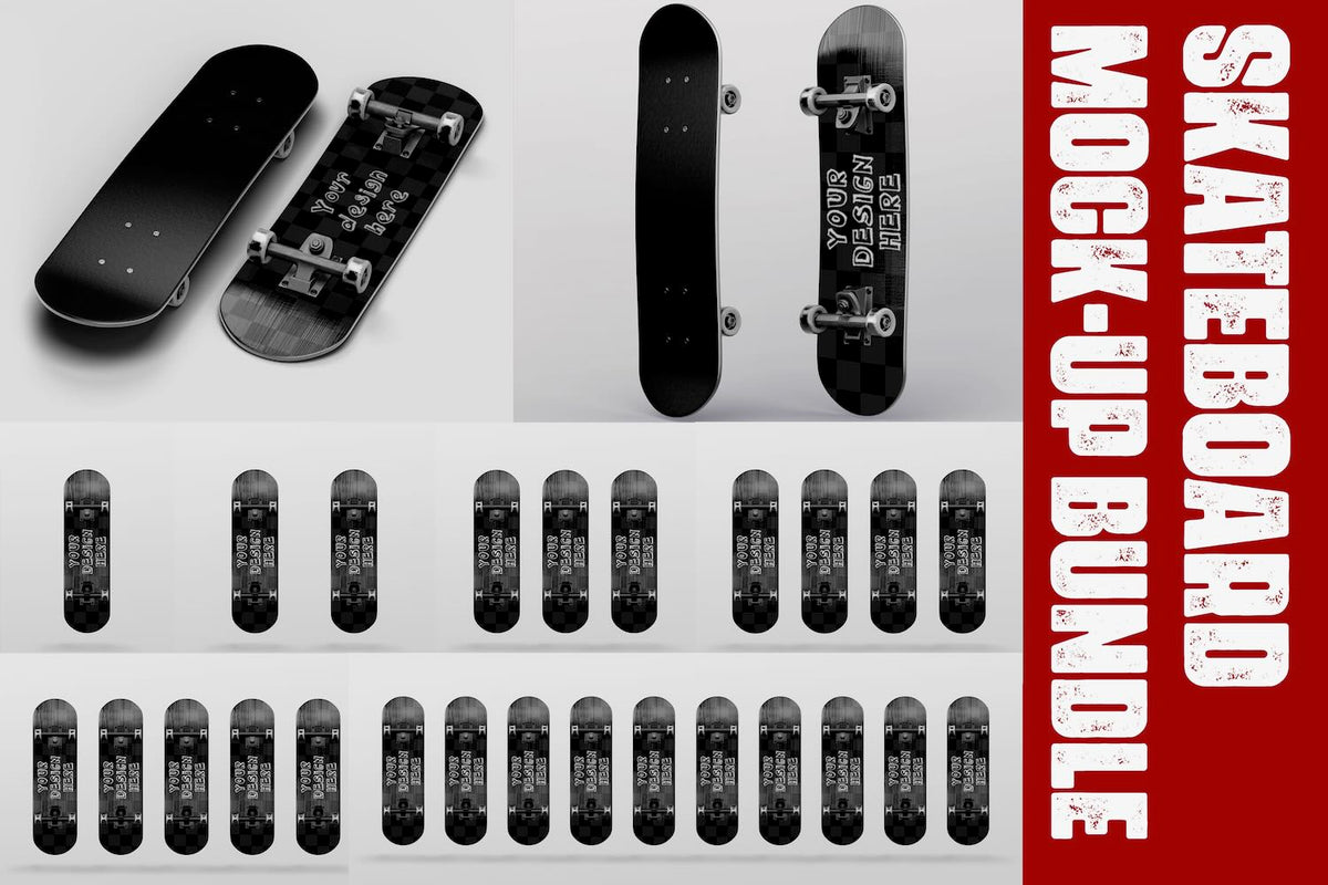 Skateboard Mockup Bundle